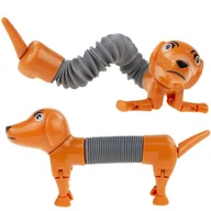 Zabawki sensoryczne - PIES JAMNIK PIESEK DO ROZCIĄGANIA ANTYSTRESOWY POP TUBE ROZCIĄGLIWA SPRĘŻYN - miniaturka - grafika 1