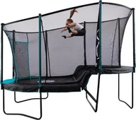 Place zabaw - TP Toys Trampolina stalowa Infinity z siatką zabezpieczającą czarna 447x292x320 cm Basic - miniaturka - grafika 1
