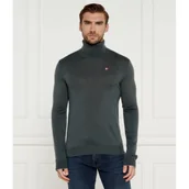 Swetry męskie - Napapijri Wełniany golf DAMAVAND | Regular Fit - miniaturka - grafika 1