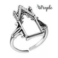 Pierścionki - Pierścionek Srebrny Punk Żmijka Vintage gothika Boho dla Kobiet - miniaturka - grafika 1