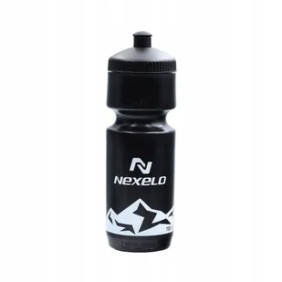 Bidon rowerowy na wodę NEXELO 750 ml czarno-biały do roweru - Shakery i bidony sportowe - miniaturka - grafika 1