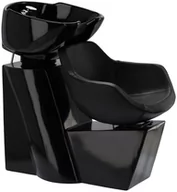 Myjki fryzjerskie - Myjnia myjka fryzjerska barberska Laura Black do salonu fryzjerskiego barberskiego ruchoma misa ceramiczna armatura bateria słuchawka - miniaturka - grafika 1