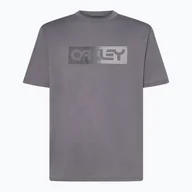 Koszulki męskie - Koszulka męska Oakley Dual Oakley B1B Logo Tee Tee uniform grey - miniaturka - grafika 1