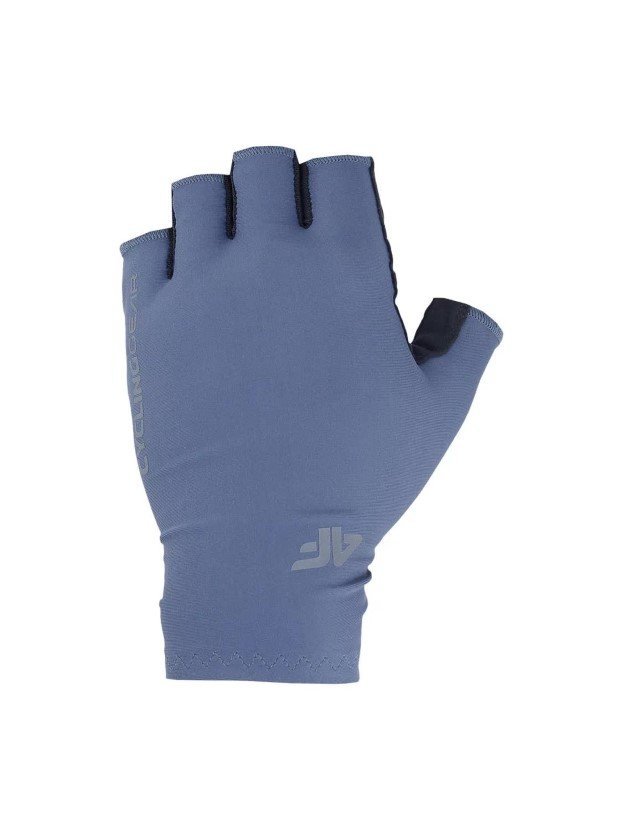 Rękawiczki rowerowe z żelowymi wkładkami uniseks 4F 4FWSS24AFGLU122-32S Niebieski