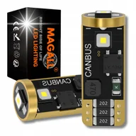 Żarówki samochodowe - ŻARÓWKI W5W LED T10 MAGALL M1 6000K 300LM 12V 2.5W CANBUS 3×SMD 2 SZTUKI - miniaturka - grafika 1