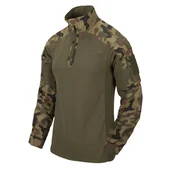 Odzież taktyczna i umundurowanie - Helikon-Tex Bluza MCDU Combat Shirt NyCo Ripstop PL Woodland - miniaturka - grafika 1