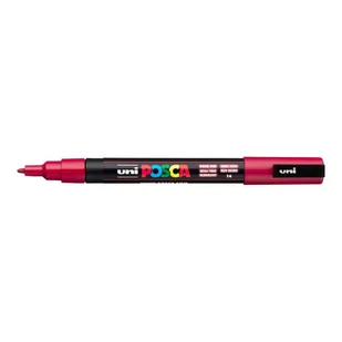 UNI ball POSCA marker (z delikatną końcówką okrągłą) zielone jabłko, ciemnoczerwony PX202333000 - Markery do tablic - miniaturka - grafika 1