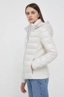 Calvin Klein kurtka damska kolor beżowy zimowa - Kurtki damskie - miniaturka - grafika 1