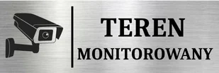Tabliczka Informująca Ostrzegawcza TEREN MONITOROWANY MONITORING 15x10 - Tablice i flipcharty - miniaturka - grafika 1