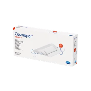 Cosmopor Advance, opatrunek opatrunek na rany i skaleczenia z obfitym wysiękiem, samoprzylepny, jałowy, 25 cm x 10 cm, 10 sztuk - Apteczki i materiały opatrunkowe - miniaturka - grafika 1