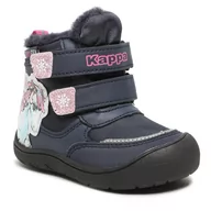 Buty dla dziewczynek - Śniegowce Kappa 280021M Navy/Pink 6722 - miniaturka - grafika 1