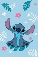 Koce i narzuty dla dzieci - Koc polarowy 100x150 Lilo and Stitch niebieski - miniaturka - grafika 1