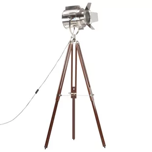 Vida Lampa podłogowa na trójnogu lite drewno mango 180 cm V-286106 - Lampy stojące - miniaturka - grafika 1