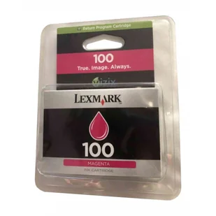 14N0901B LEXMARK 100 WKŁAD ATRAMENTOWY MAGENTA - Tusze oryginalne - miniaturka - grafika 1