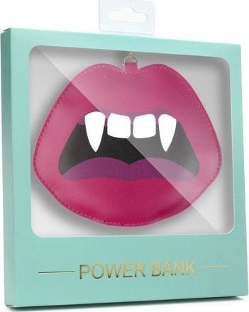 Powerbank Babaco Brelok Usta 2200mAh Czerwony
