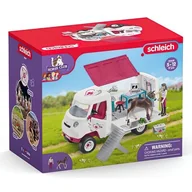 Figurki dla dzieci - Schleich Mobile Vet with Hanoverian Foal - miniaturka - grafika 1