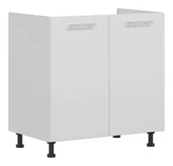 Meble kuchenne - Szafka Dolna Pod Zlew Vero 80X82 Cm Folia Biały Połysk - miniaturka - grafika 1