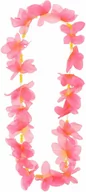 Dodatki do strojów karnawałowych - Naszyjnik hawajski Motylki różowy - 1 szt. - miniaturka - grafika 1
