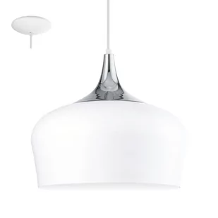 Eglo LAMPA wisząca OBREGON 95384 metalowa OPRAWA zwis chrom biały - Lampy sufitowe - miniaturka - grafika 2