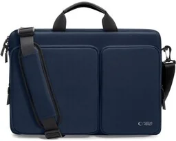 Tech-Protect Torba na laptopa 17" na ramię, Defender Bag, granatowa - Torby na laptopy - miniaturka - grafika 1