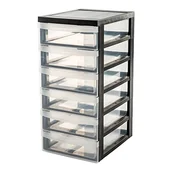 Koszulki męskie - DC Iris 360 komoda z szufladami, czarny 135474 - miniaturka - grafika 1