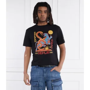 Replay T-shirt | Regular Fit - Koszulki męskie - miniaturka - grafika 1