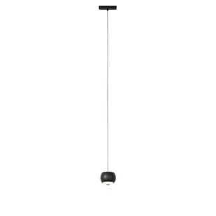 QAZQA Nowoczesna czarna lampa wisząca do systemu szynowego jednofazowego z LED - Magnetic Lance - Lampy sufitowe - miniaturka - grafika 1