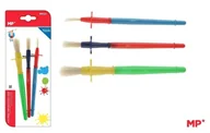 Pędzle - Pędzle dla dzieci z uchwytem Easy grip 3szt - miniaturka - grafika 1