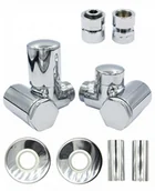 Zawory i kraniki - Zawór regulacyjny Integra lewy GW1/2 chrom All in One - miniaturka - grafika 1