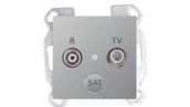 Akcesoria TV-SAT - POLO FIORENA metal. Gniazdo antenowe R/TV - miniaturka - grafika 1
