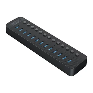 Hub CT2U3-13AB z włącznikami 13x USB-A - czarny ORICO - Złącza, przejściówki, adaptery - miniaturka - grafika 1