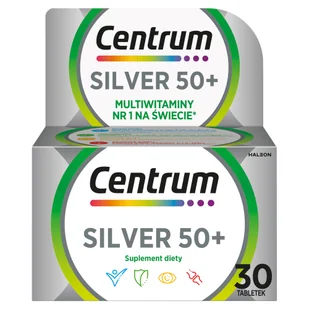 Centrum Silver Zestaw witamin i minerałów, 30 tabletek - Witaminy i minerały - miniaturka - grafika 1