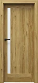 Drzwi wewnętrzne - Porta Drzwi Wewnętrzne Z Szybą Przezroczystą Verte Home M.1 Okleina Dąb Catania - miniaturka - grafika 1