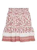 Spódnice - VERO MODA VMMILAN HW krótka spódnica WVN, Ge Peach/Aop: mira, S - miniaturka - grafika 1
