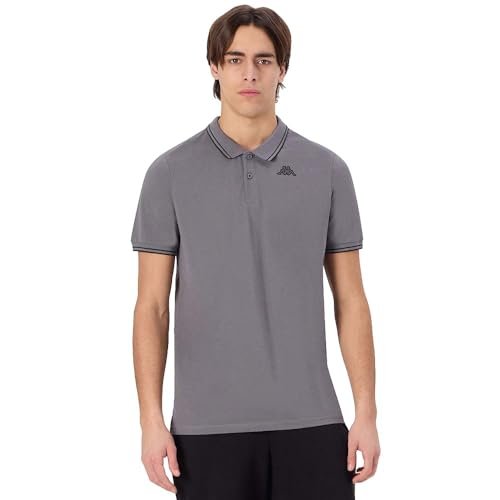 Kappa Męska koszulka polo Ezio 2 szara rozmiar XL