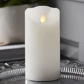 Świece - Świeca Led woskowa M-TWINKLE biała 15cm ruchomy płomyk - miniaturka - grafika 1