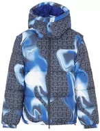 Kurtki męskie - Armani Exchange Męska kurtka z odpinanymi rękawami, bluza z kapturem, casualowy krój, Navy Chrome Fall, M - miniaturka - grafika 1