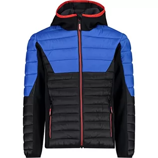 Kurtki i płaszcze dla chłopców - CMP - Kid Hybrid Jacket Fix Hood, Boy, Nero, 104 - grafika 1