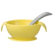 Miseczki i talerzyki dla dzieci - B.BOX, Miseczka z łyżką, Lemon Sherbet - miniaturka - grafika 1