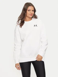 Under Armour Bluza Essential 1379475 Biały Loose Fit - Bluzy damskie - miniaturka - grafika 1