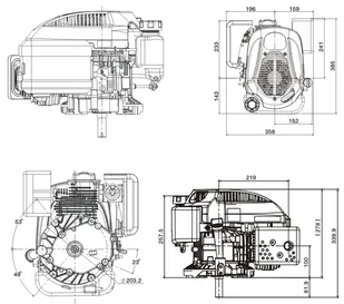 SILNIK LONCIN LC1P70FC-B DO KOSIARKI SPALINOWY BENZYNOWY 6.5 KM 196 cm3 WAŁ PIONOWY WALCOWY 22.2x62mm MOTOR HONDA ,VANGUARD , B&S , BRIGGS & STRATTON, KOHLER, KAWASAKI - Akcesoria do kos i kosiarek - miniaturka - grafika 12