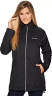Kurtki damskie - Columbia Damska kurtka przeciwdeszczowa z podszewką z tyłu, Czarny, L - miniaturka - grafika 1