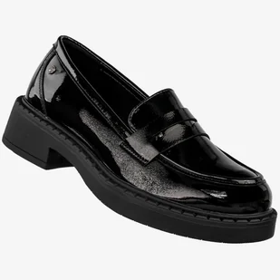 Mokasyny Damskie Buty Eleganckie Półbuty Czarne Potocki 24-12174BKP Czarny 41 - Mokasyny damskie - miniaturka - grafika 1