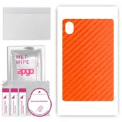 Akcesoria do tabletów i e-booków - folia naklejka skórka strukturalna na TYŁ do Huawei MatePad 11.5 S - Carbon Pomarańczowy - apgo SKINS - miniaturka - grafika 1