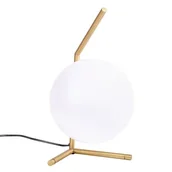 Lampy stojące - King Home Lampa biurkowa HALM 1 - mosiądz, szkło MT10563-1-200MT - miniaturka - grafika 1