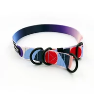 Obroże dla psów - Obroża półzaciskowa Boogie Woogie szeroka na 2,5 cm, dla średnich i większych psów, czarne dodatki-S/M - miniaturka - grafika 1