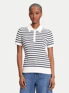 Swetry damskie - Tommy Hilfiger Sweter Fine WW0WW41474 Écru Regular Fit - miniaturka - grafika 1