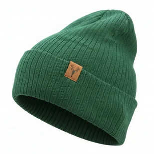 Polska Ciepła MĘSKA CZAPKA ZIMOWA na zimę r. L/XL zielona - Czapki damskie - miniaturka - grafika 1