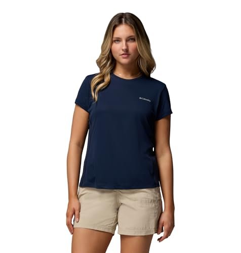 Columbia Damska koszulka z krótkim rękawem Zero Rules, techniczna koszulka z krótkim rękawem, Collegiate Navy, L