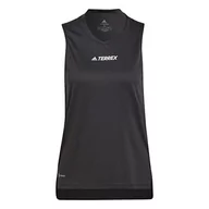Koszulki i topy damskie - adidas Damska koszulka W Mt Tank T-shirt, czarna, XL, czarny, XL - miniaturka - grafika 1